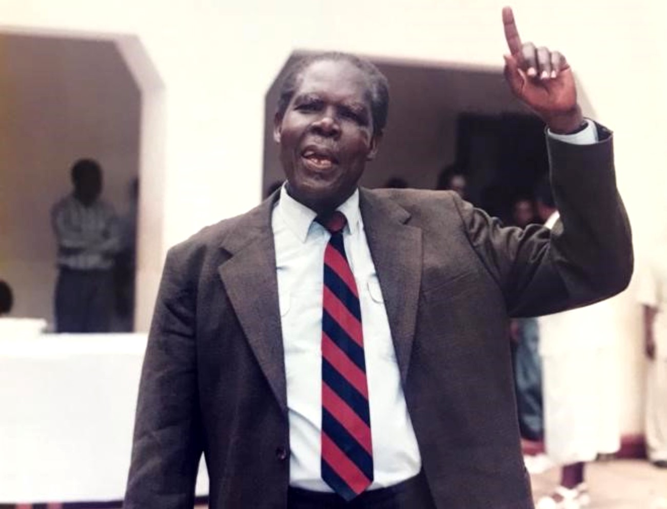 Zadok Adolu Otojoka attends the Convocation Reception of the Graduation Ceremony in 1999, the same year he left Makerere University.