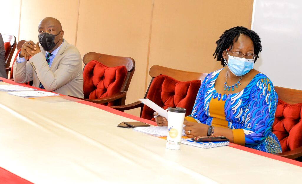 Chair Steering Committee and Head GAMSU, Prof. Henry Alinaitwe (L) and Prof. Grace Bantebya (R) respectively. 