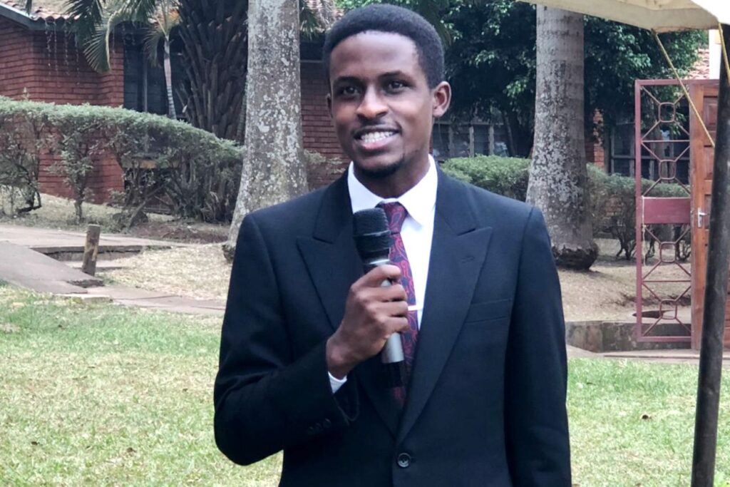 The Makerere Law Society President Mr. Mpindi Percy.