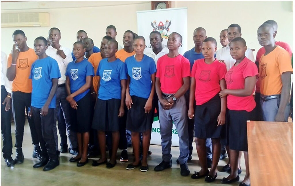 Buzzibwera Senior School students during their visit to Makerere University. (Photo by Alex Mugalu)