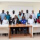 Participants that attended the hybrid symposium on Transport and Covid-19 organised by CAES in collaboration with CEDAT pose for a group photo in the College of Computing and Information Sciences (CoCIS) Conference Room, Makerere University on 22nd February 2022.