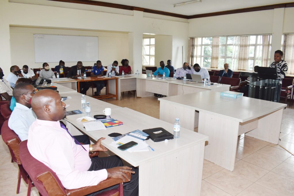 Participants during Transport and Covid-19 Syposium held at Makerere Universit