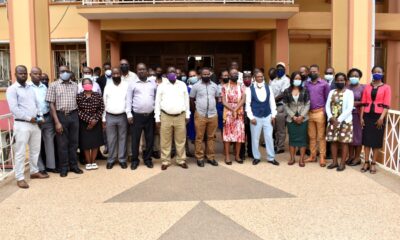 Participants from the Directorate of Finance with some of the Project Principal Investigators on Monday 28th March 2022 at the Senate Building. Participants have been attending a 4-day training on Project Financial Management.
