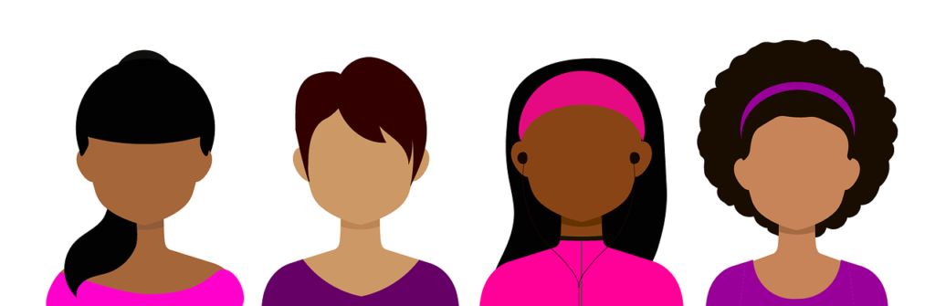 A collection of female avatars. Source: Pixabay