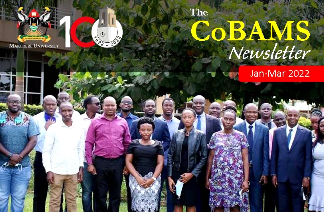 CoBAMS Newsletter January - March 2022 Cover page.
