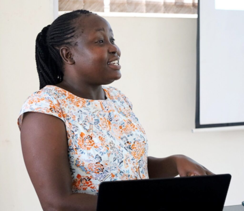 Dr. Deborah Ruth Amulen speaking during the launch.