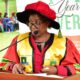 The Principal, Prof. Gorettie N. Nabanoga presents CAES PhD graduands at the second session of the 72nd graduation ceremony held on 24th May 2022.
