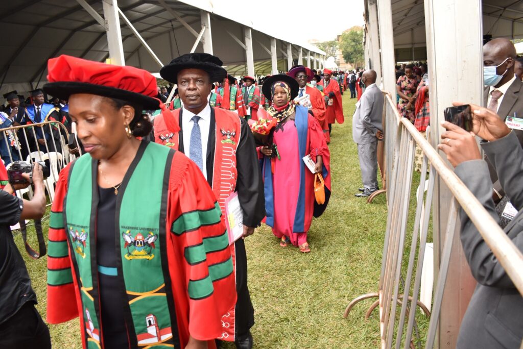 A section of CoCIS Staff in the Academic Procession.