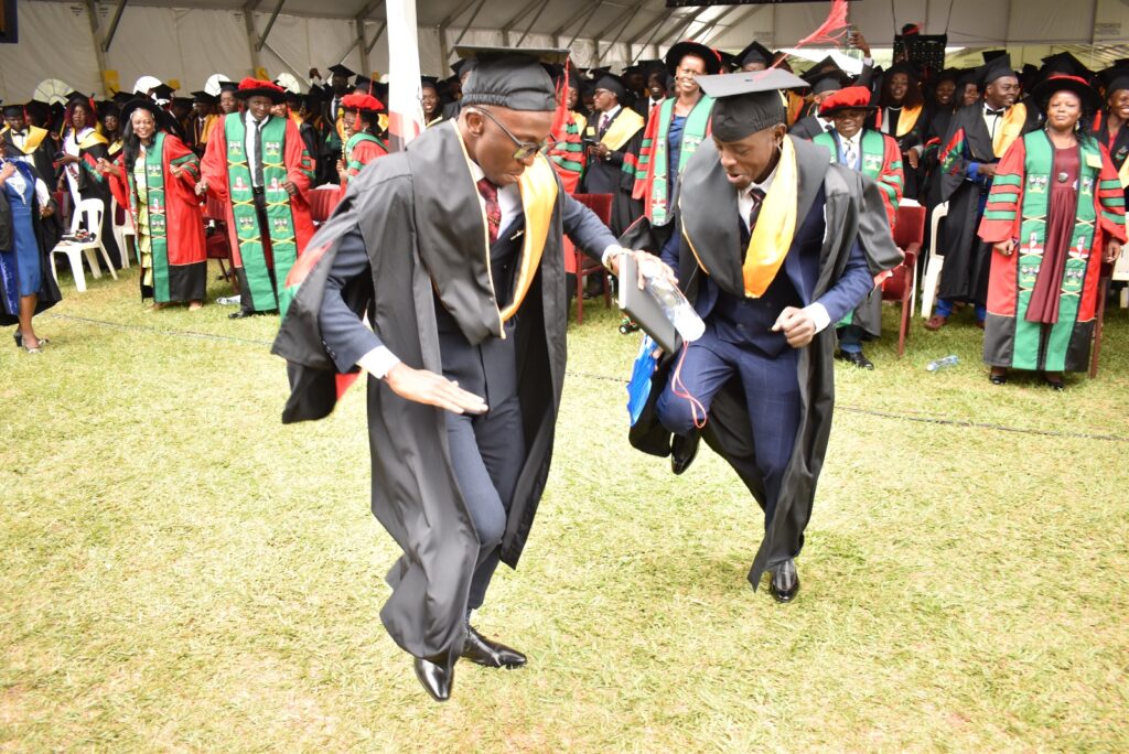 The joy of Graduation-CoCIS graduands take to the front.