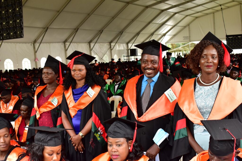 Masters Graduands from CEES included Ms. Abigail Solome Inapat (R) the former E-Learning Administrator.