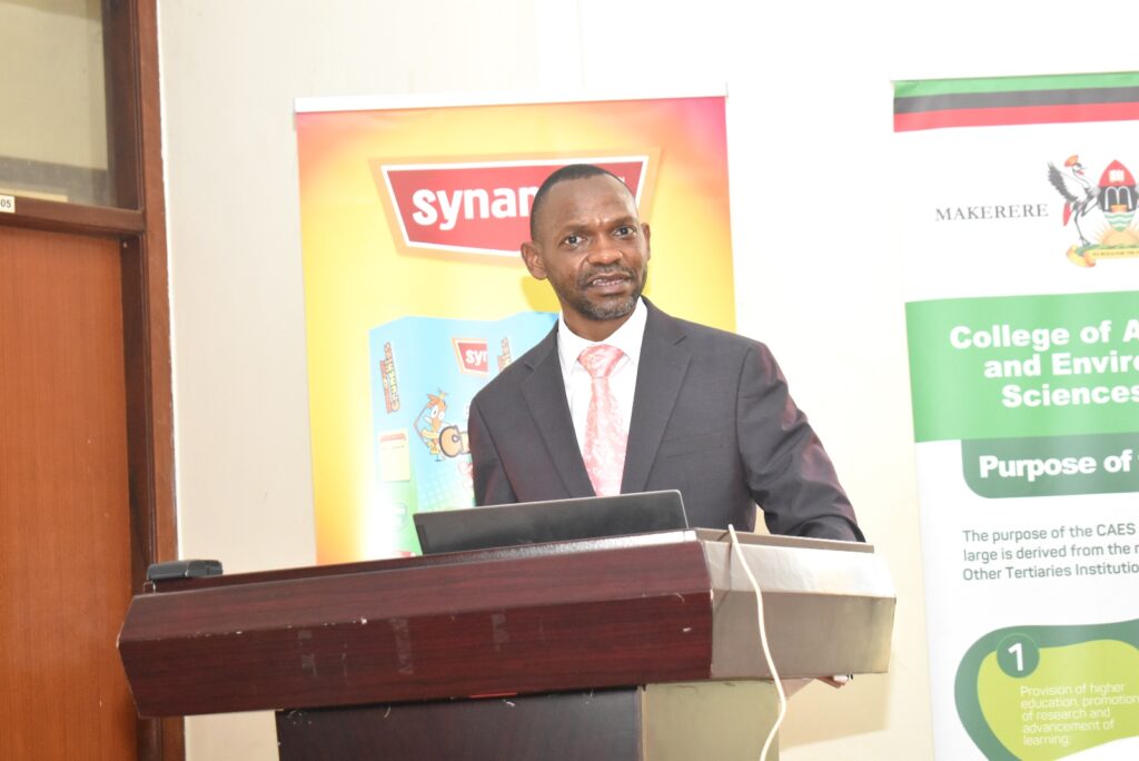 The DVCAA, Prof. Umar Kakumba represented the Vice Chancellor at the project closing meeting.