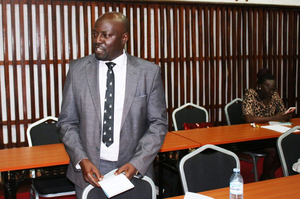 The Outgoing Deputy Principal CEES and Incoming Director IoDEL, Prof. Paul Muyinda Birevu. 