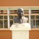 A bust erected in honour of the late two-time Vice Chancellor, Professor William Senteza Kajubi at the College of Education and External Studies, Makerere University, Kampala Uganda. The bust was unveiled on 20th December 2010.