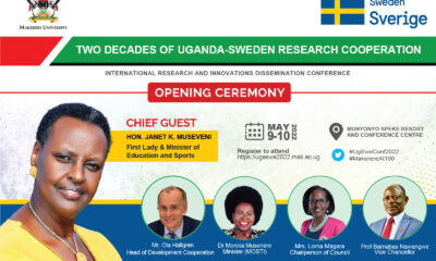 International Research and Innovations Dissemination Conference, 9th to 10th May 2022, Munyonyo Speke Resort & Conference Centre and Online.