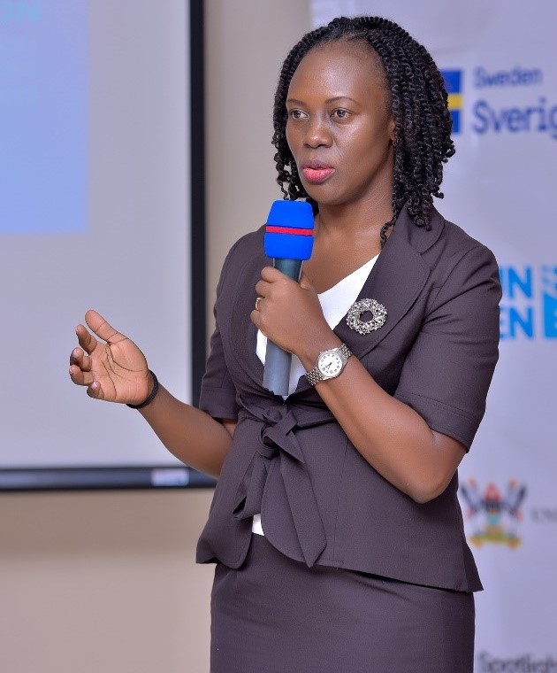 Ms. Samali Wakooli, Assistant Director of Public Prosecutions and Head of Gender, Children and Sexual Offences Department facilitating a session. 