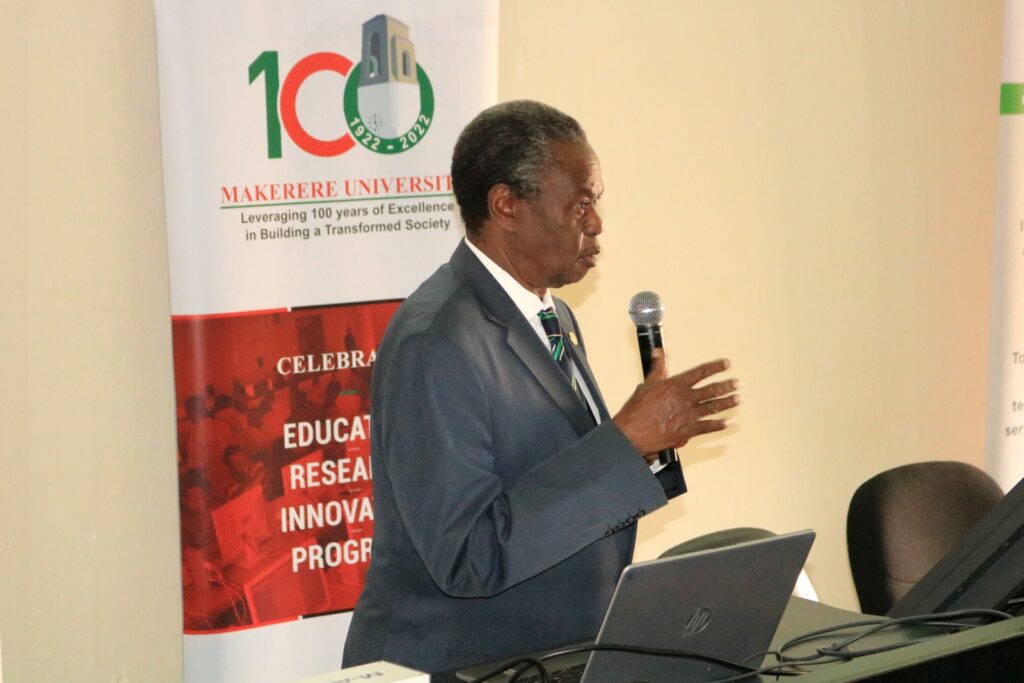 Professor Francis Omaswa, Executive Director – ACHEST delivers his keynote address.