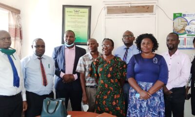 Dr. William Buwembo, the Head, Department of Anatomy (2nd Left) with the Quality Assurance and Gender Committee team at the College of Health Sciences (CHS), Makerere University.