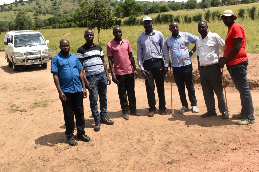 The Project team with farmers in Isingiro District
