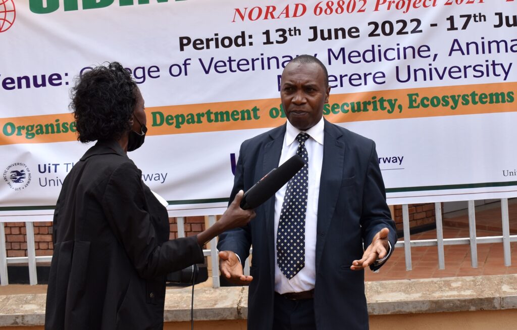 Prof. Clovice Kankya, the Head, Department of BioSecurity, Ecosystems and Veterinary Public Health at CoVAB.