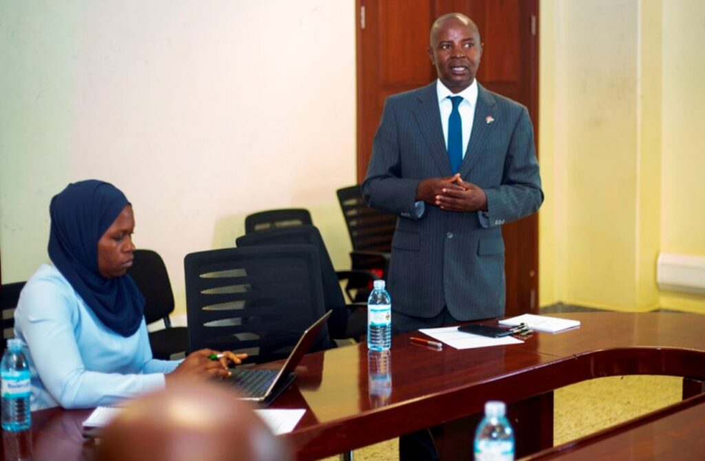 Prof. Edward Bbaale addressing the fellows.