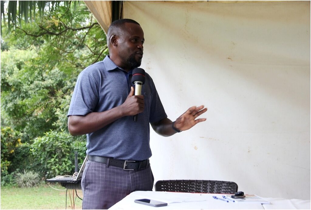 Mr. Eric Tumwesigye, Senior Gender Officer speaking on behalf of GMD Staff