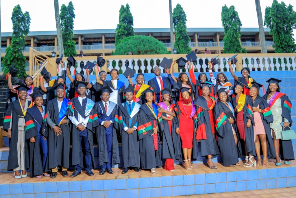 Some of the Mastercard Foundation graduates pose in a group photo