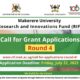 Makerere University Research and Innovations Fund (Mak-RIF) Call for Grant Applications Round 4. Deadline 22nd July 2022.