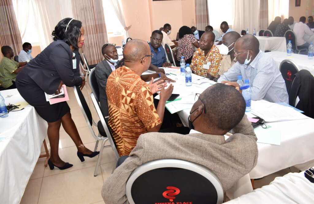 Participants in group discussions on the National Seed Policy.