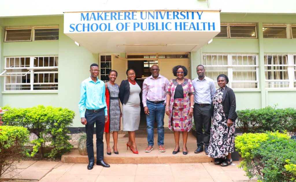 Dr. Sambisa (Centre) meeting with the Secretariat of the Covid assessment project.