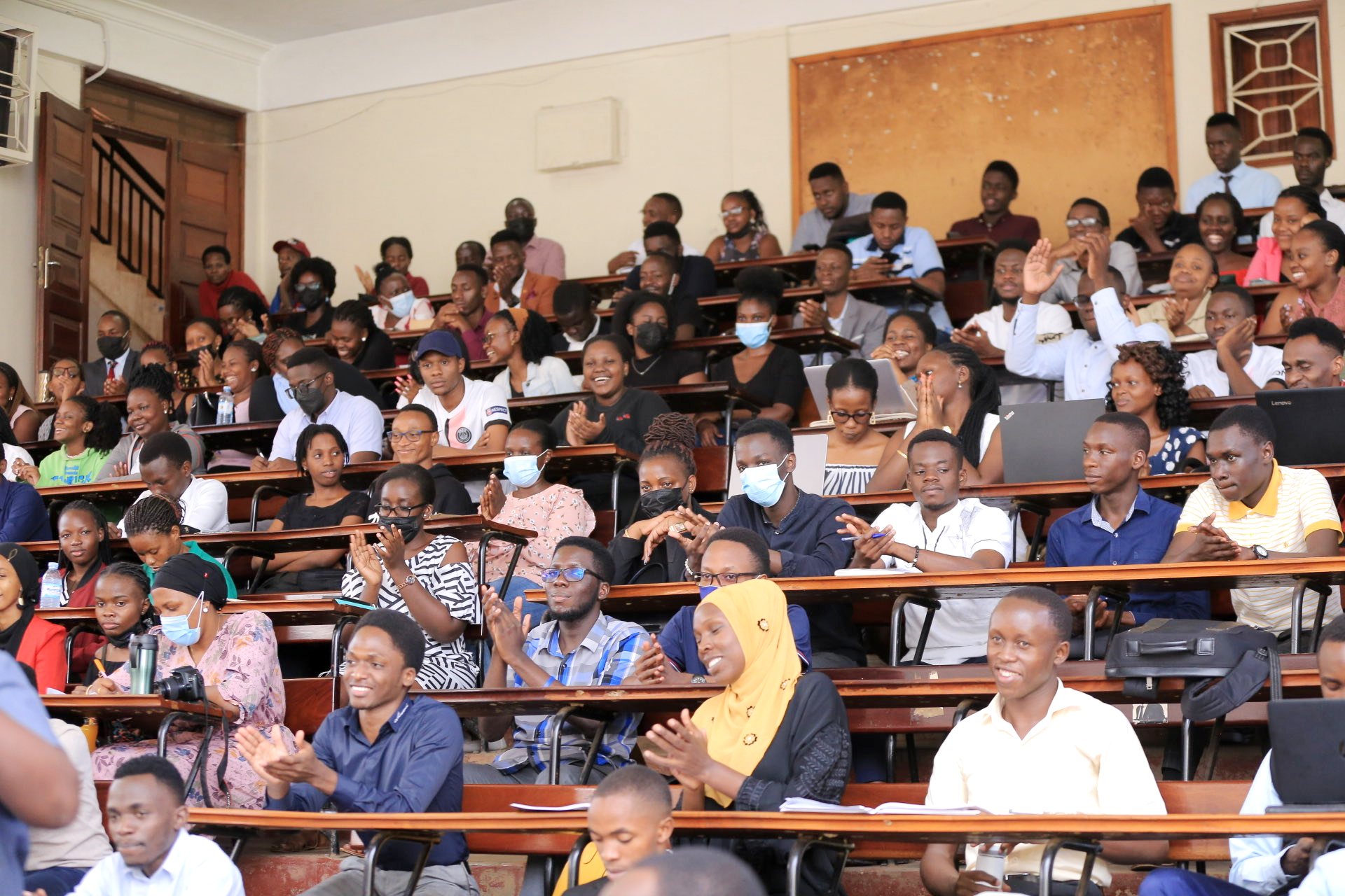 Part of the audience at the Makerere Law Journal (MLJ), Symposium held at the School of Law, Makerere University on 17th June 2022. Photo credit: MLJ.