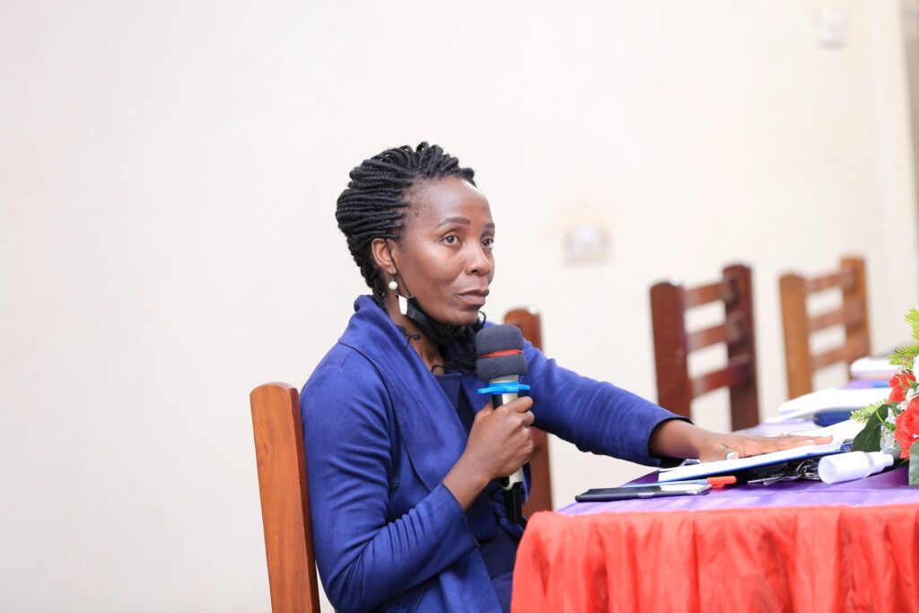 Dr. Rose Nakayi, Senior Lecturer, School of Law, discusses the paper 'A Case for The Application of the Theory of Deferred Indefeasibility in Uganda as an Instrument to Promote Indefeasibility of Title Under the Registration of Titles Act’. Photo credit: MLJ.