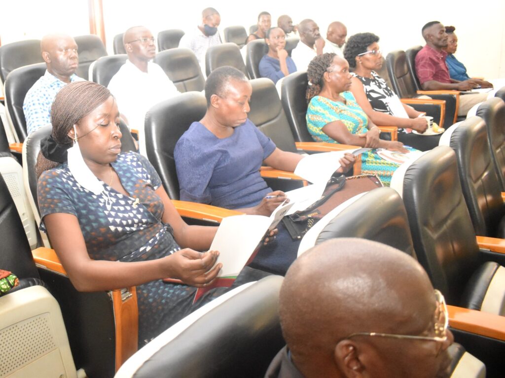 Members of staff following the presentation.