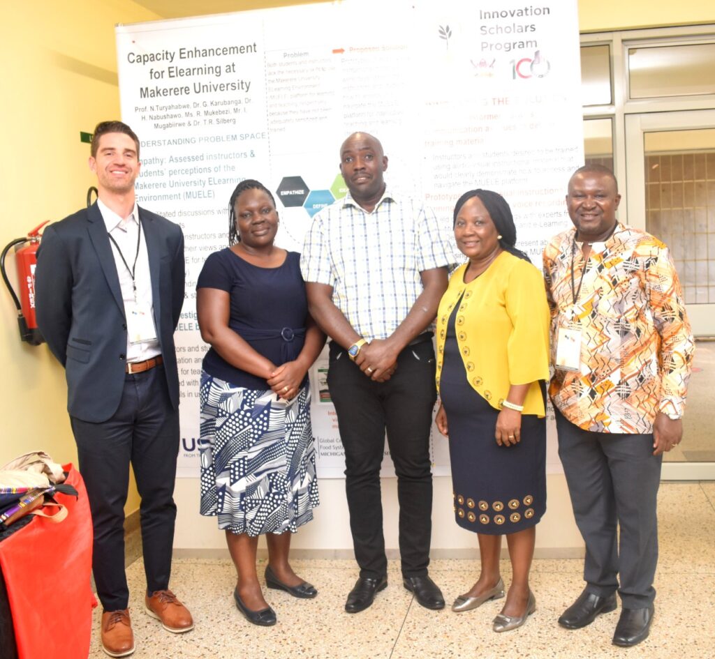 The team led by Prof. Nelson Turyahabwe developed prototypes of audio-visual instructional materials to train instructors and students on how to navigate the MUELE platform for interactive teaching and learning.