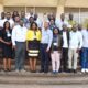 Prof. Yazidhi Bamutaze, Deputy Principal CAES (2nd L) in a group photo with Principal Investigators and participants who attended the 2022 Landscape Ecology Summer School, held from 21st to 22nd July, 2022 at Makerere University.