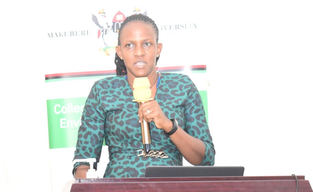 Dr. Betty Christine Nagawa recommended the use of eucalyptus essential oils as a strategy to reduce on pest infestation in stored grain.