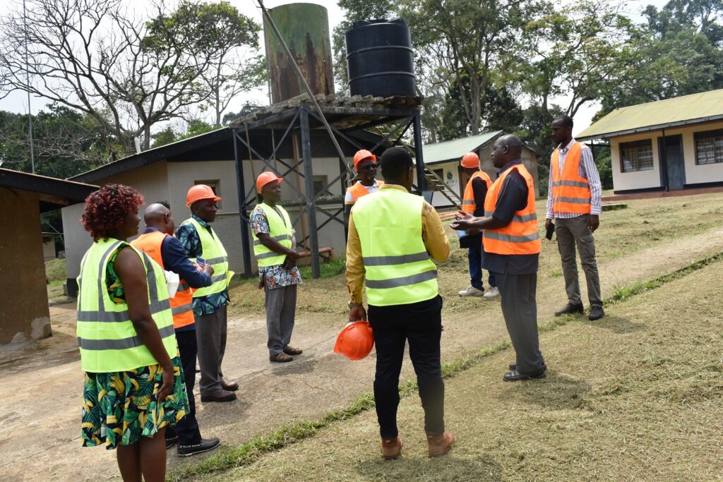 The Project team touring facilities at MUBFS.