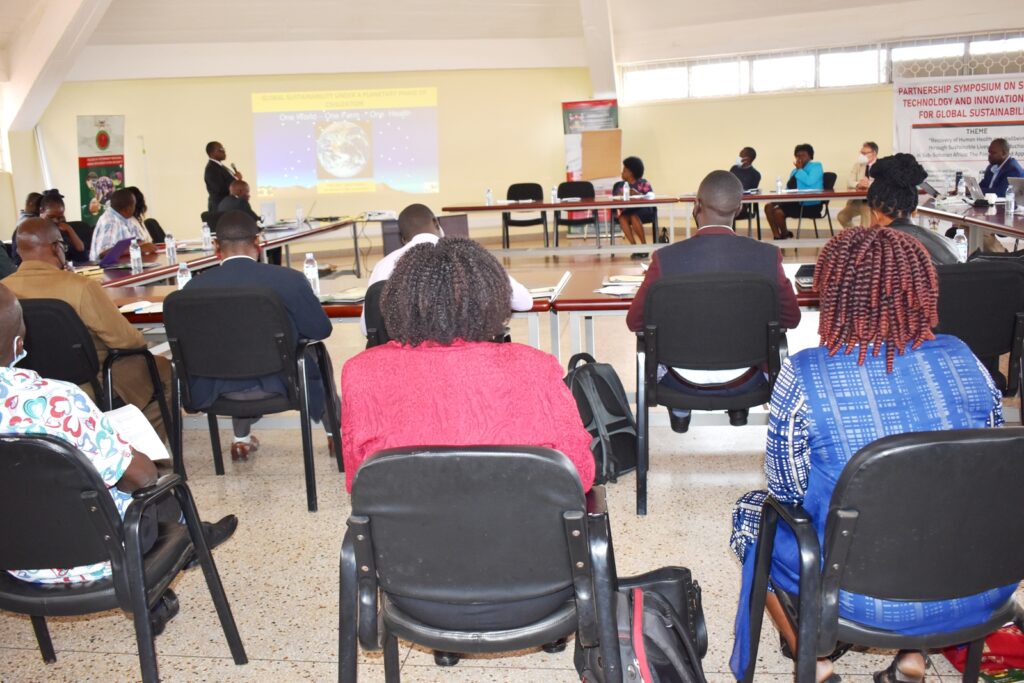 Stakeholders at the symposium listen to Prof. John David Kabasa.