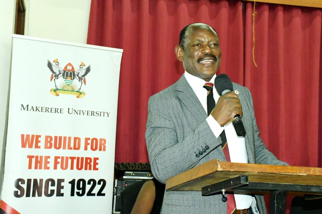 The Vice Chancellor, Prof. Barnabas Nawangwe delivers his remarks.