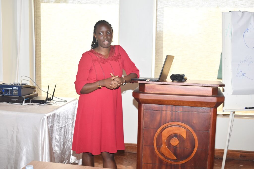 The Principal Investigator, Dr. Ellen Kayendeke briefs participants about the project.