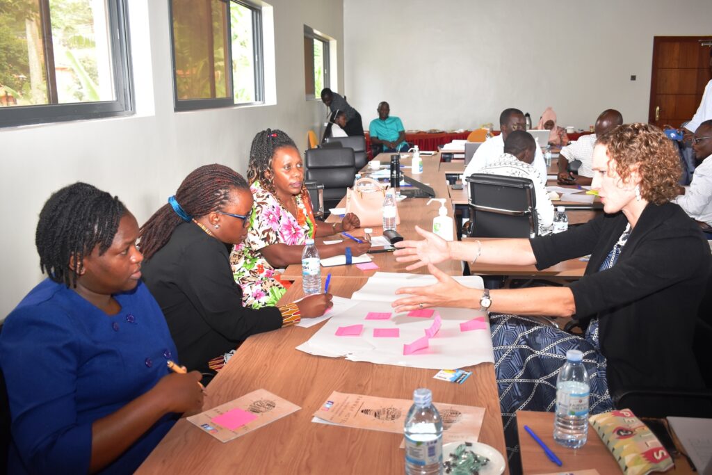 Participants in group discussions.