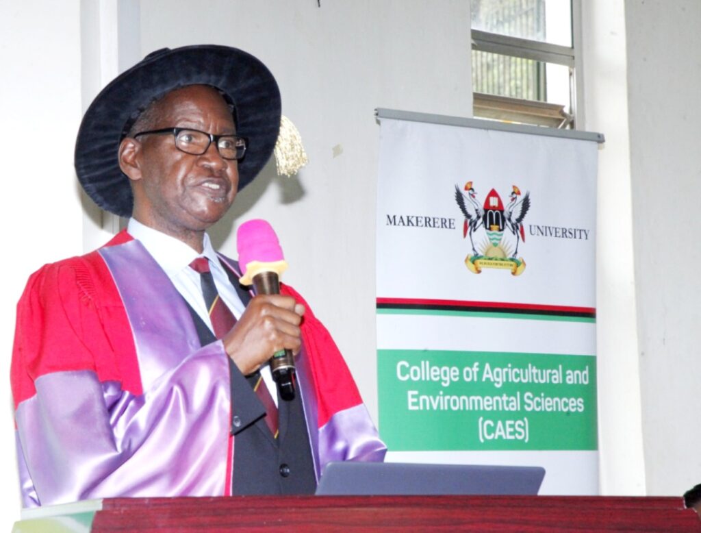 Prof. Elly N. Sabiiti delivering the Valedictory Lecture.