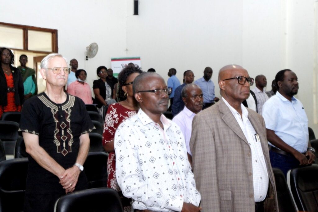 Some of the members of staff who attended the Valedictory Lecture.