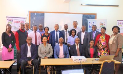 The Principal CoBAMS-Prof. Eria Hisali (Seated 2nd Right) with members of Research Ethics Committees from various colleges after the training on 23rd September 2022, Makerere University.