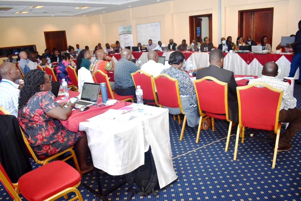 Participants attending the workshop at Laico Lake Victoria Hotel in Entebbe.