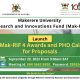 Mak-RIF 4 Awards and PhD Call For Proposals, 29th September 2022, 9:00 to 10:00 AM EAT.