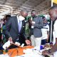 The Deputy Speaker of Parliament, Rt. Hon. Thomas Tayebwa inspects one of the innovations at the 13th Blended Higher Education Institutions Exhibition on 22nd September 2022. Courtesy Photo: Twitter/@Thomas_Tayebwa