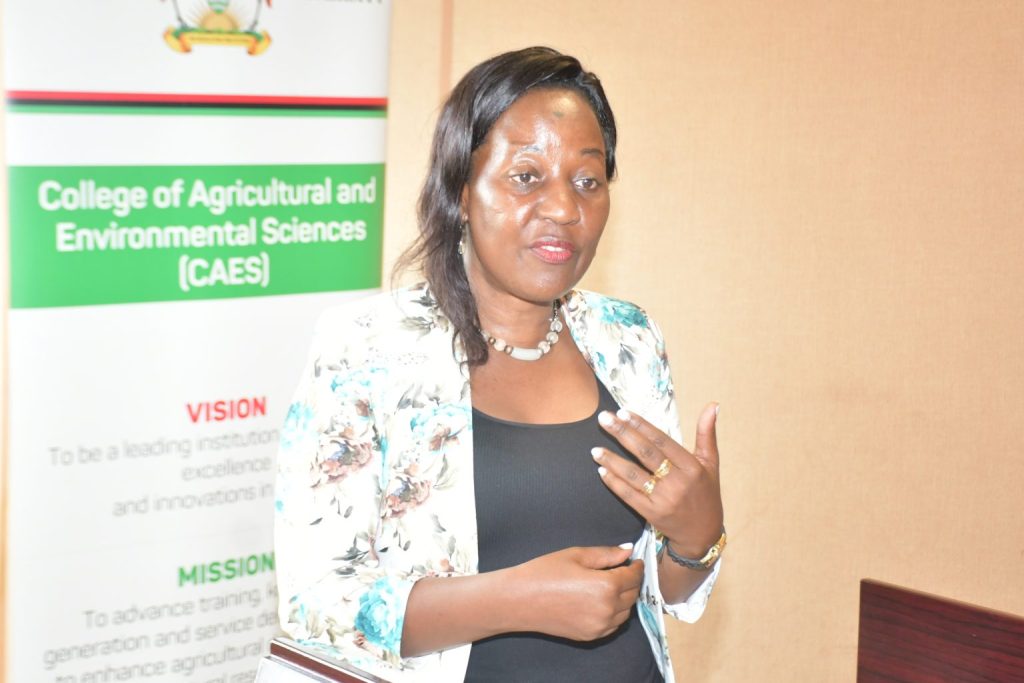 Prof. Gorretie Nabanoga, Principal, College of Agricultural and Environmental Sciences (CAES).