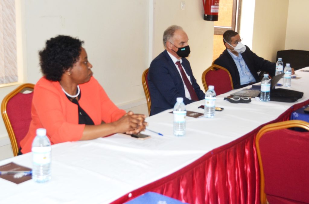 (L-R) Prof. Damalie Nakanjako (Mak-CHS), Prof. Uwe Truwen (Leipzig Univ.) and Porf. Ahmed Abd Ai Wahed (Leipzig Univ.) 