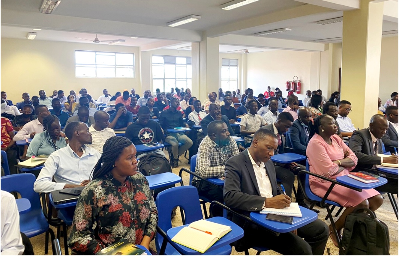 Some of the First Year Students of the Bachelor of Laws 2022/23 attending orientation on 20th October 2022, Makerere Universty.