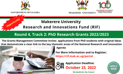 Mak-RIF PhD Call for Research Proposals.